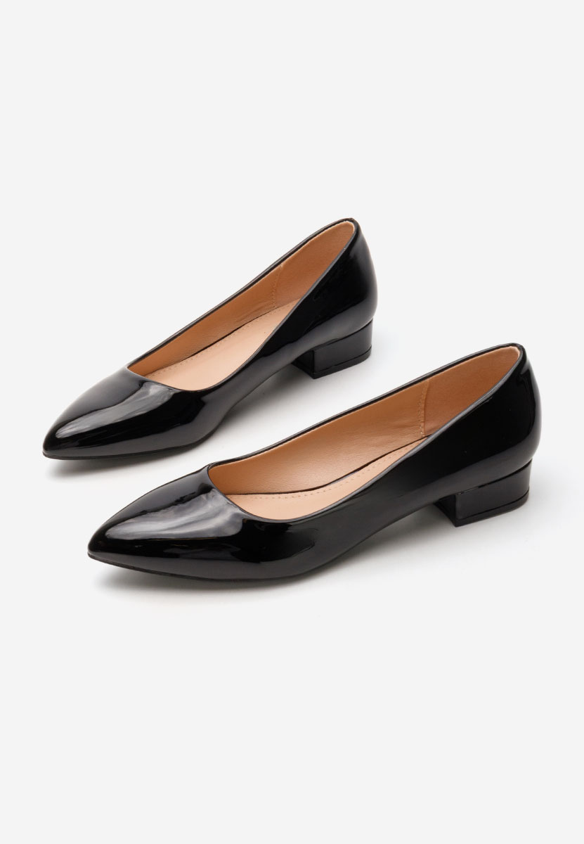 Γόβες με χαμηλό τακούνι Melysa μαύρα