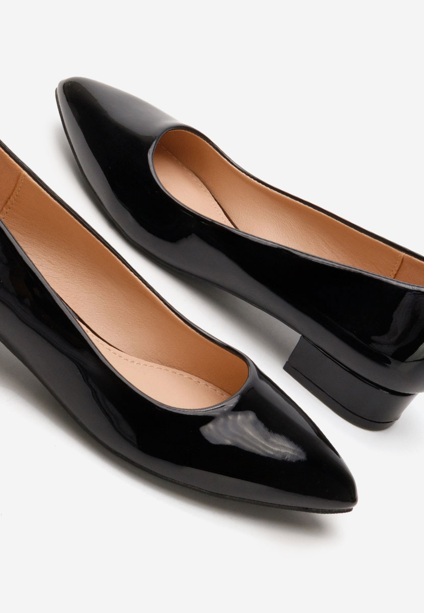 Γόβες με χαμηλό τακούνι Melysa μαύρα