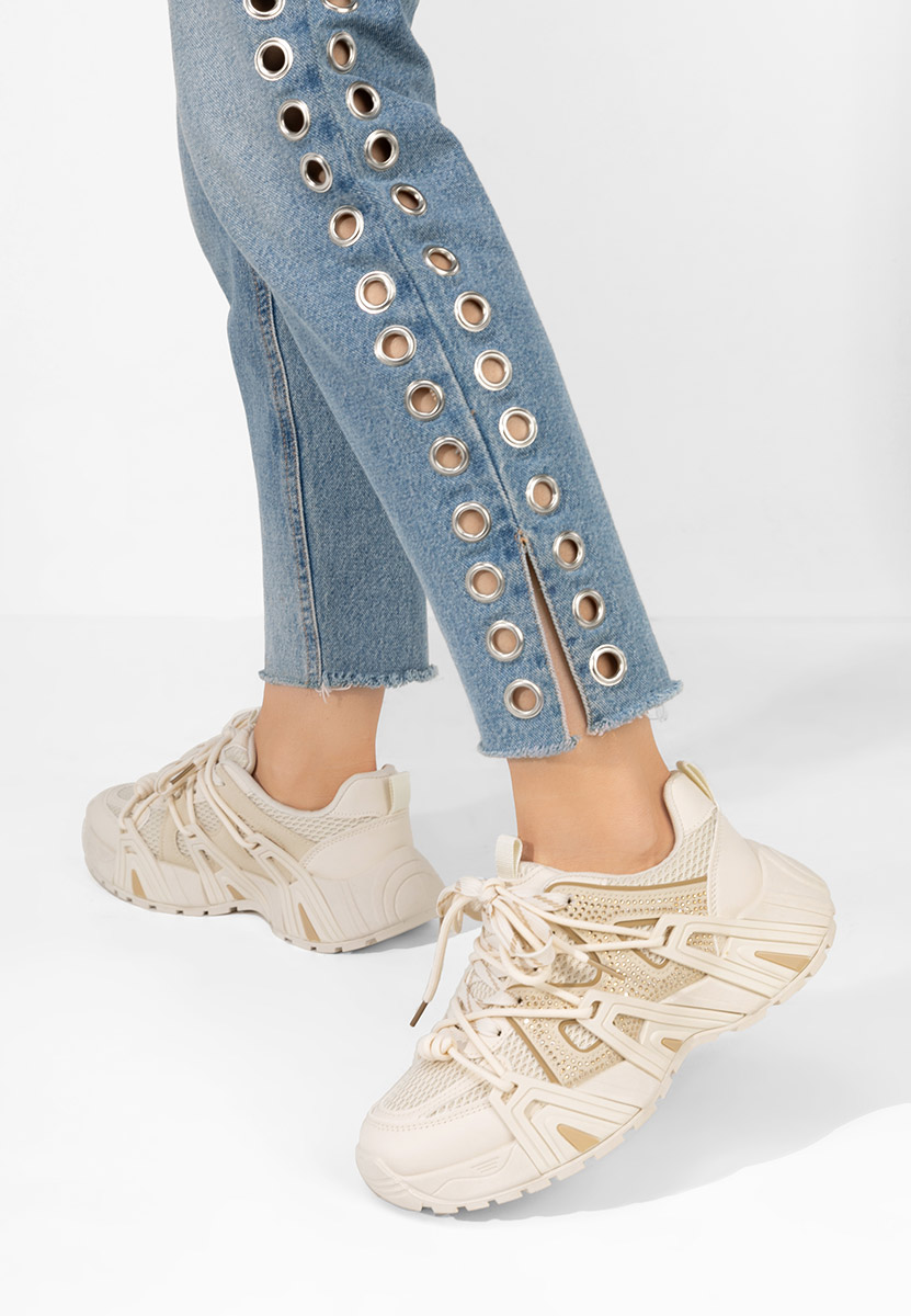 Sneakers γυναικεια Tashina μπεζ
