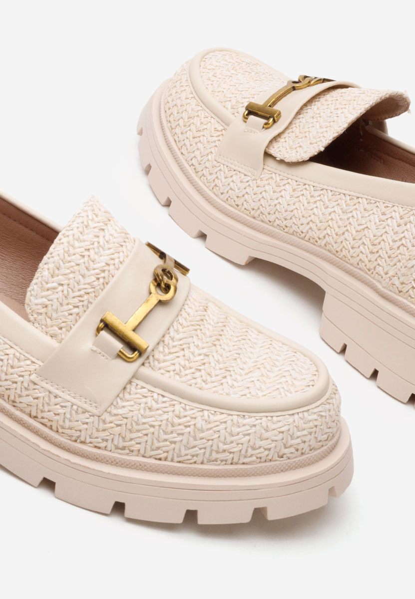 Μοκασίνια γυναικεια Latrice μπεζ