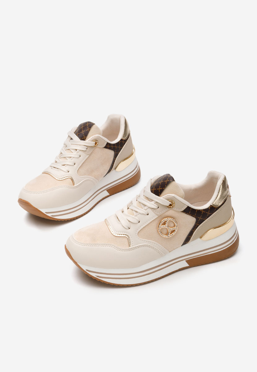 Sneakers γυναικεια Suzanna μπεζ