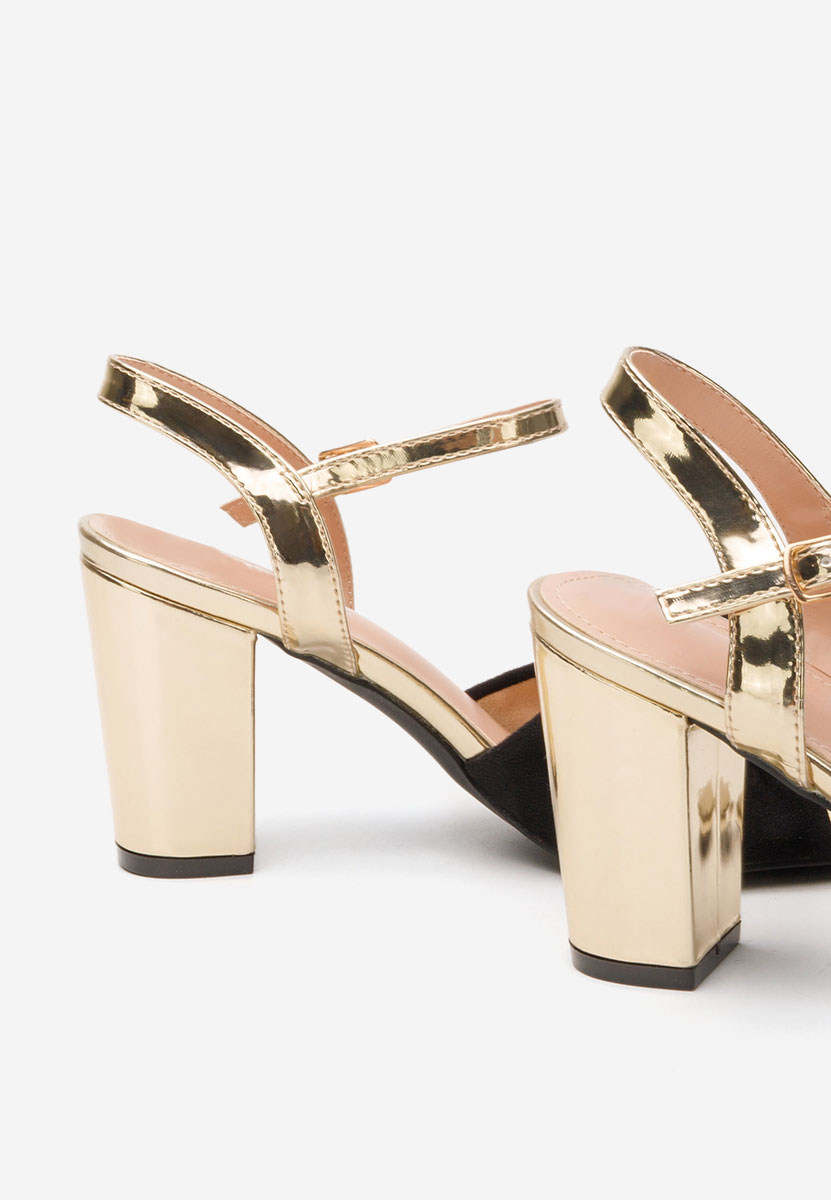 Πέδιλα με χοντρο τακουνι Cesima Μαύρα