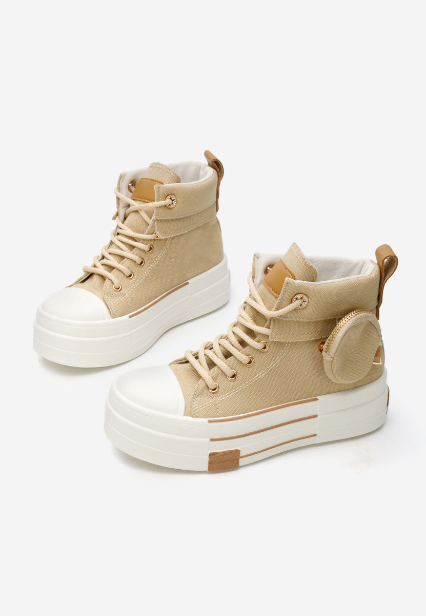 Γυναικεία sneakers αστραγάλο Sharita χακι