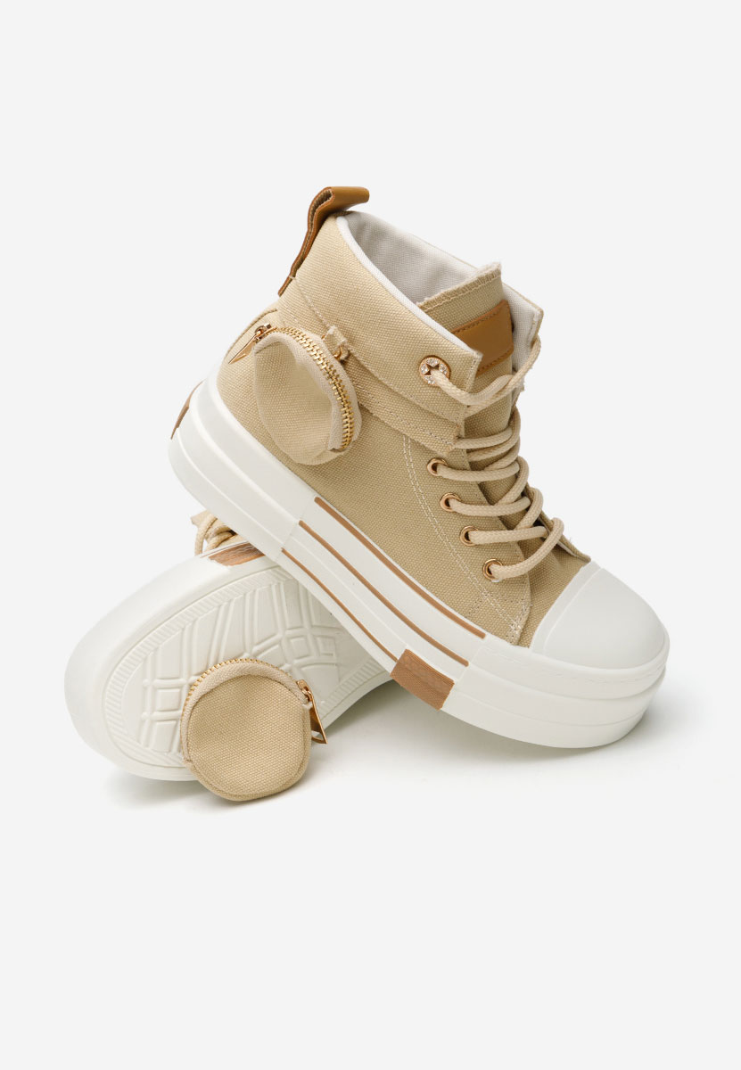 Γυναικεία sneakers αστραγάλο Sharita χακι