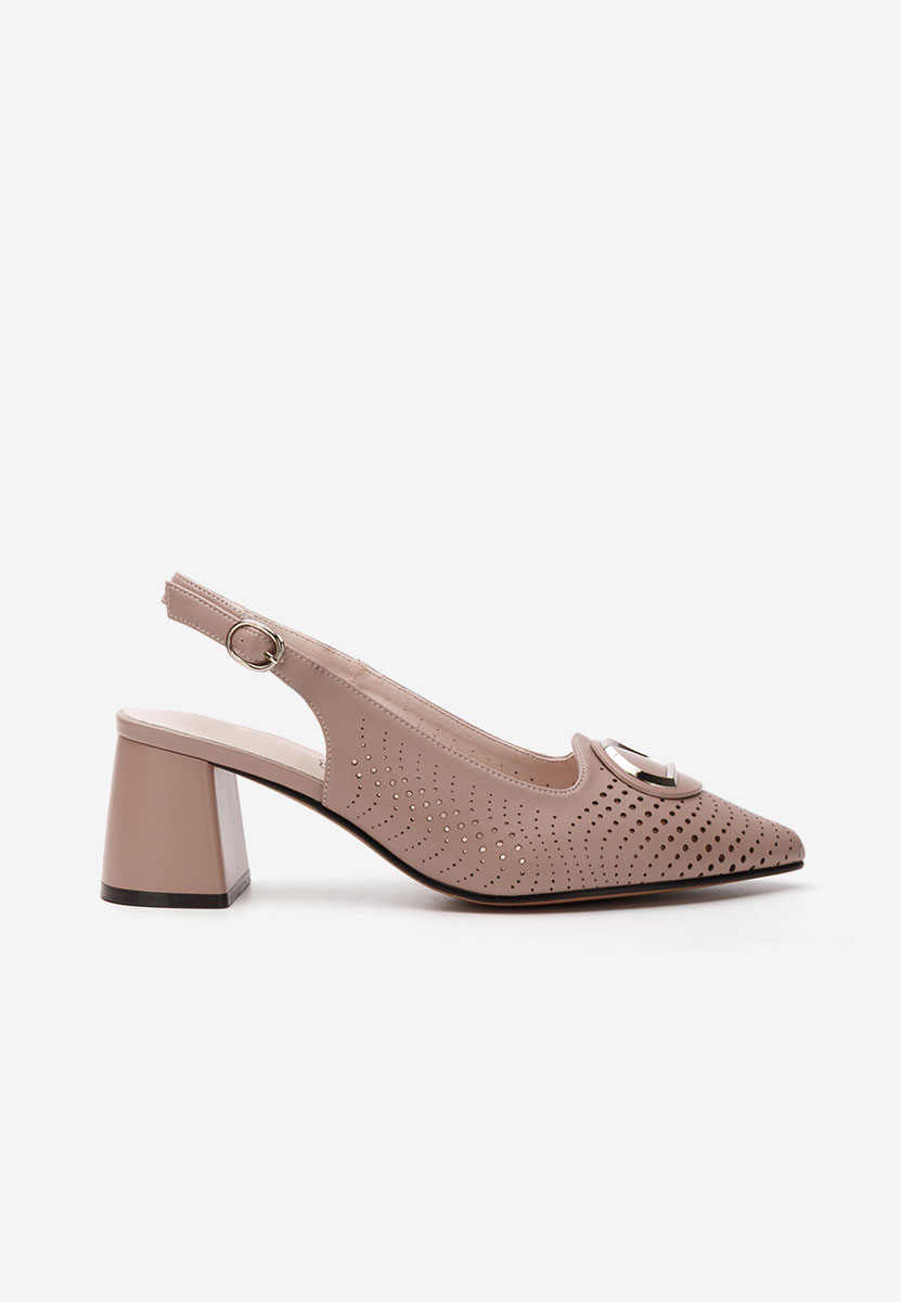 Γόβες slingback Rosamona μπεζ
