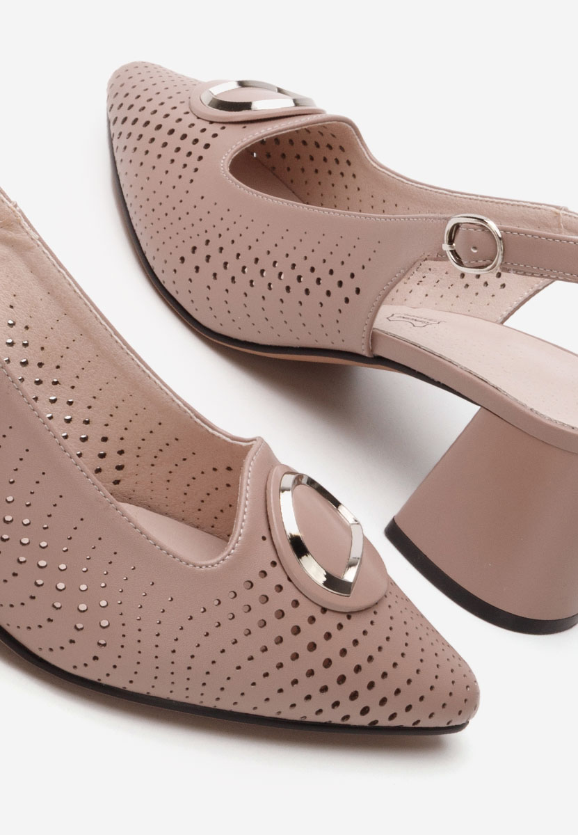 Γόβες slingback Rosamona μπεζ