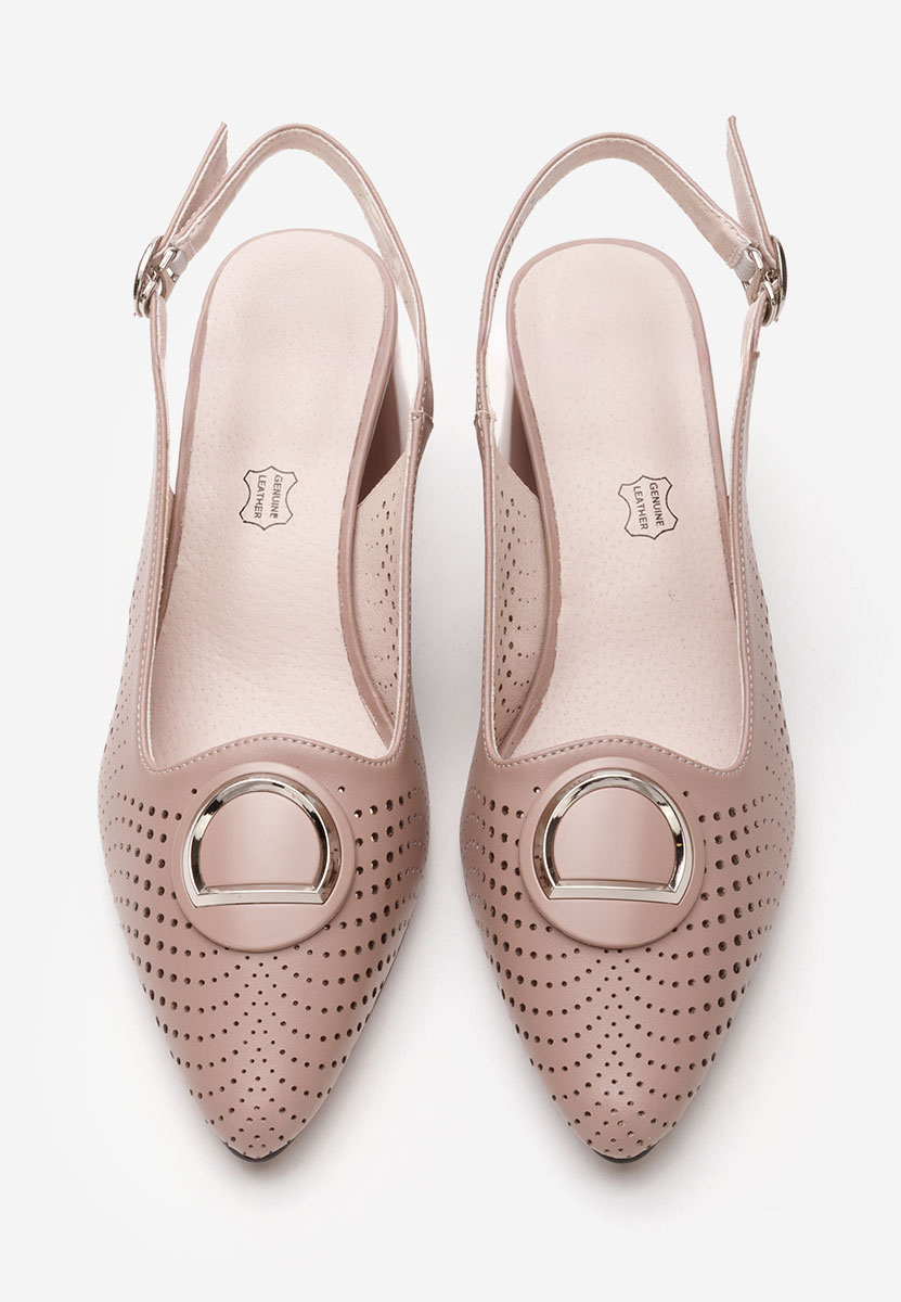 Γόβες slingback Rosamona μπεζ