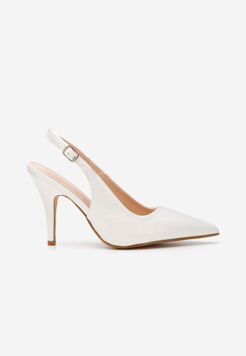 Γόβες στιλέτο Denita λευκά