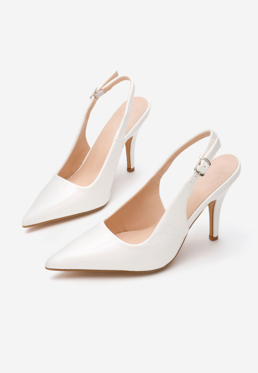 Γόβες στιλέτο Denita λευκά