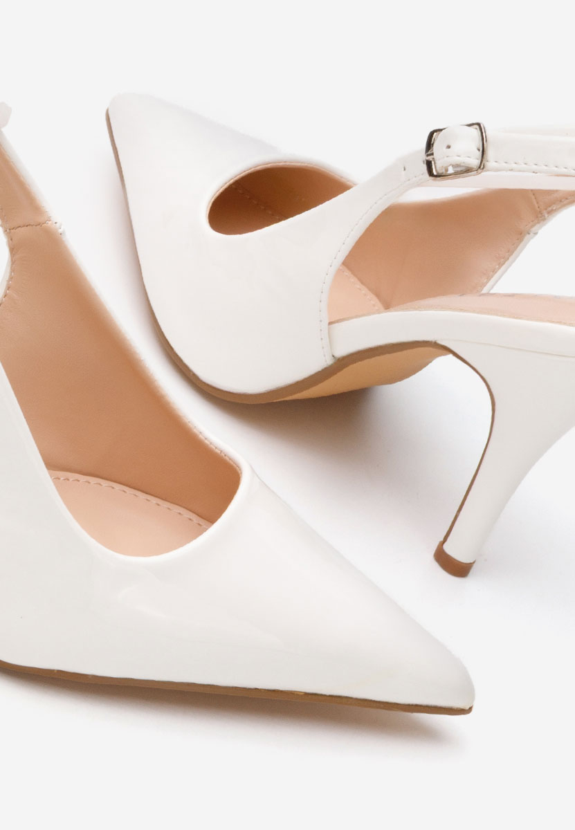 Γόβες στιλέτο Denita λευκά