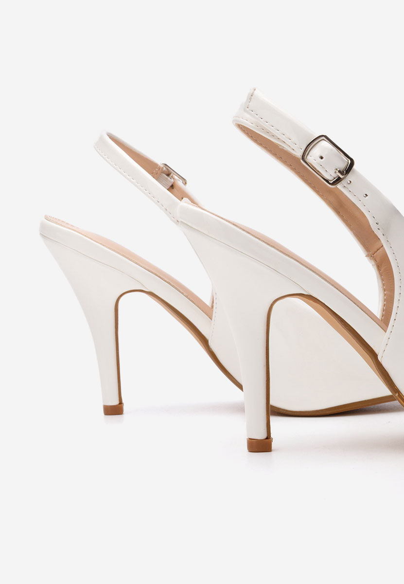 Γόβες στιλέτο Denita λευκά