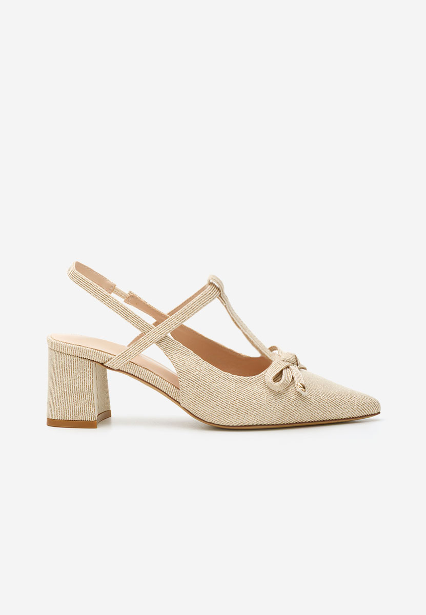 Γόβες slingback Margit χρυσο