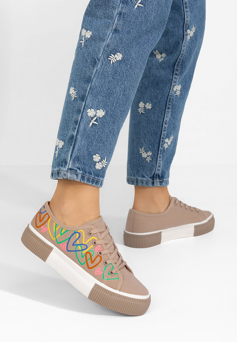 Γυναικεία sneakers Milanna V3 μπεζ