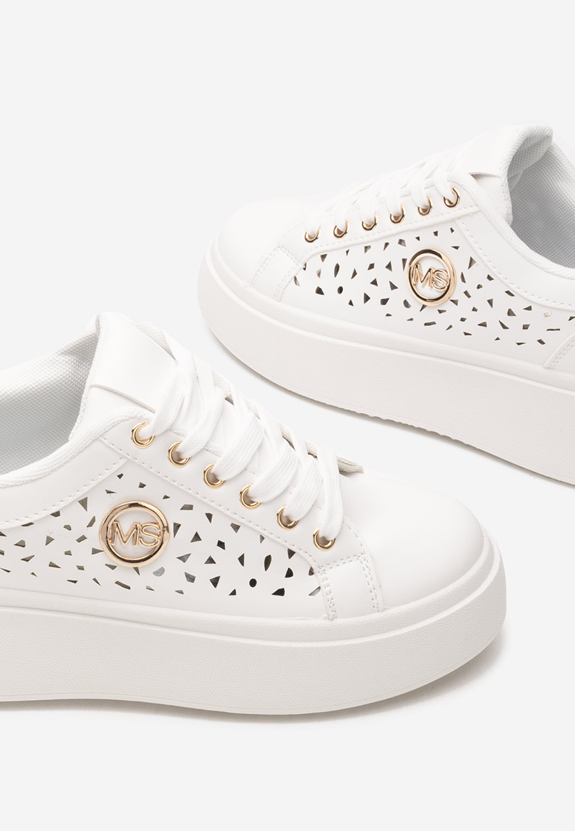 Sneakers με πλατφόρμα Nicolette λευκά