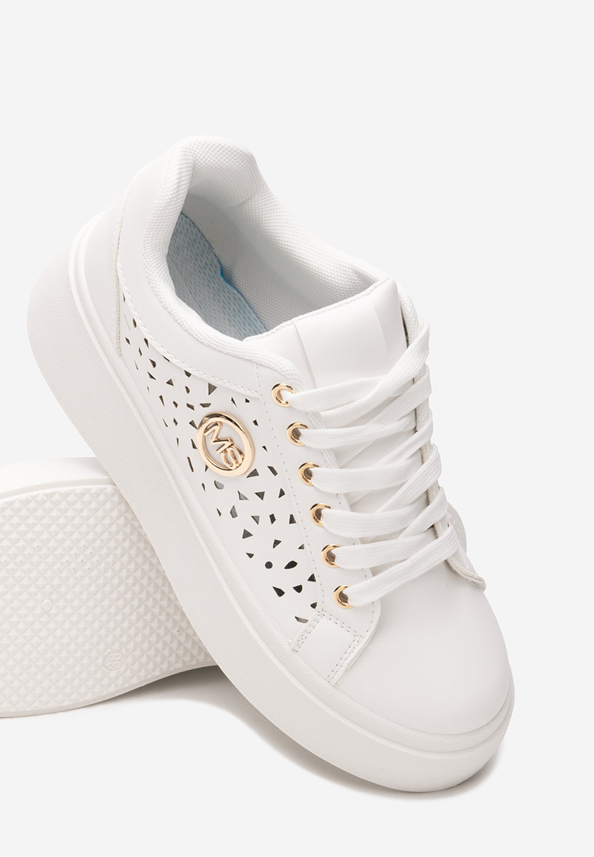 Sneakers με πλατφόρμα Nicolette λευκά