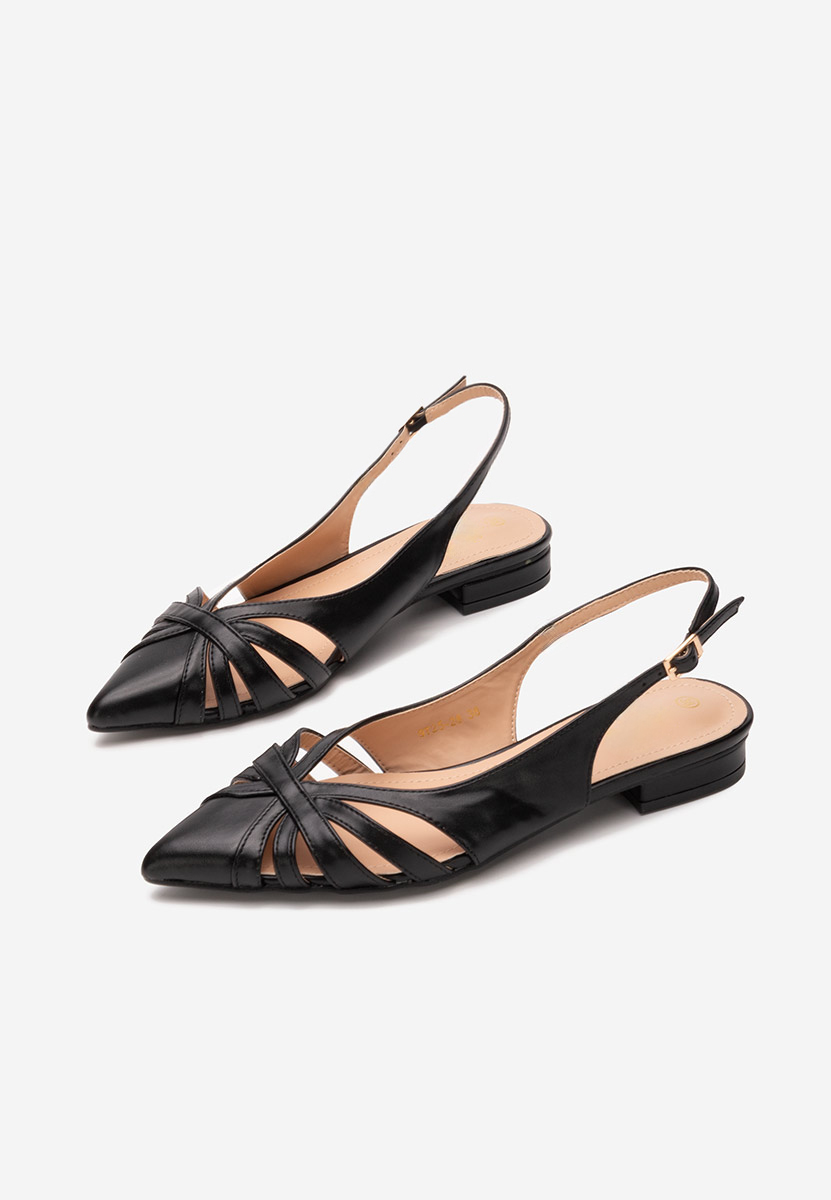 Γόβες slingback Denysa μαύρα