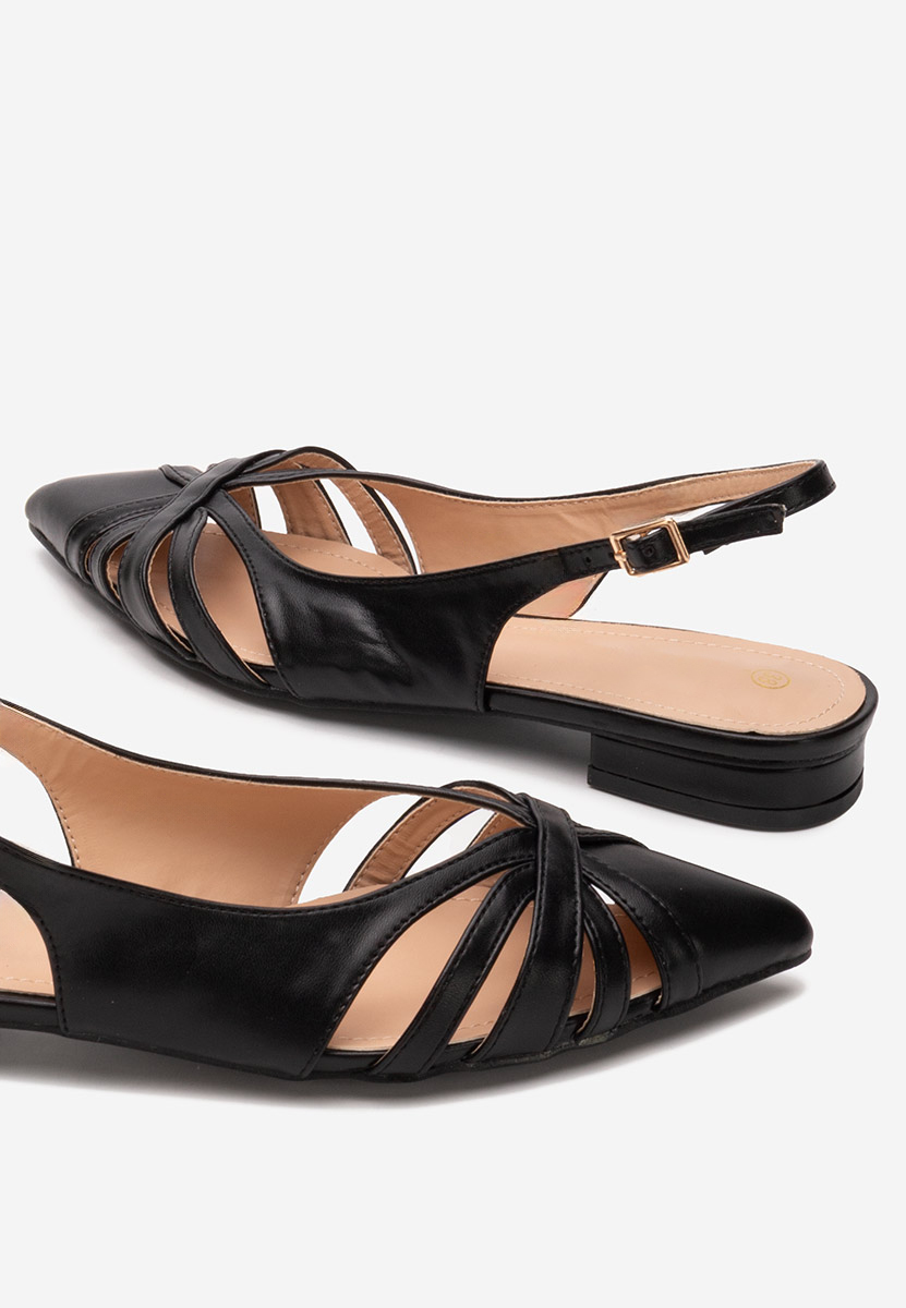 Γόβες slingback Denysa μαύρα