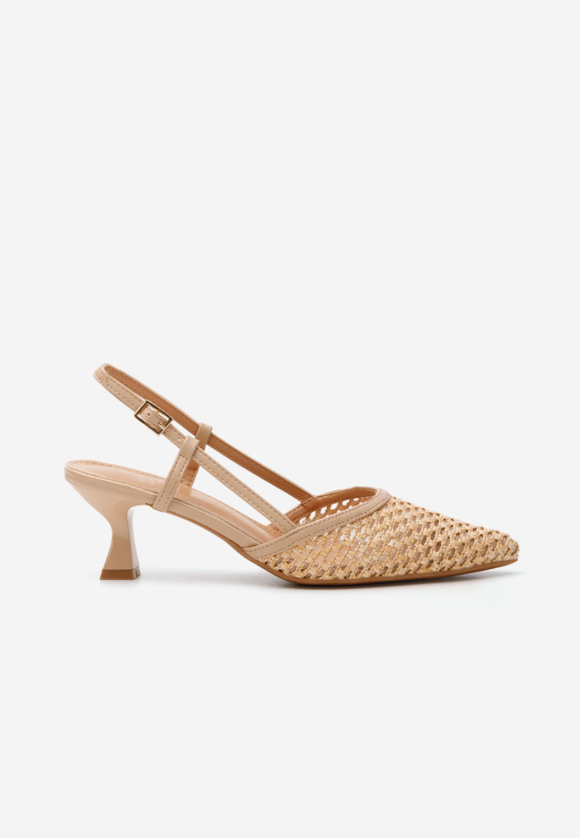 Γόβες slingback Gaynelle μπεζ