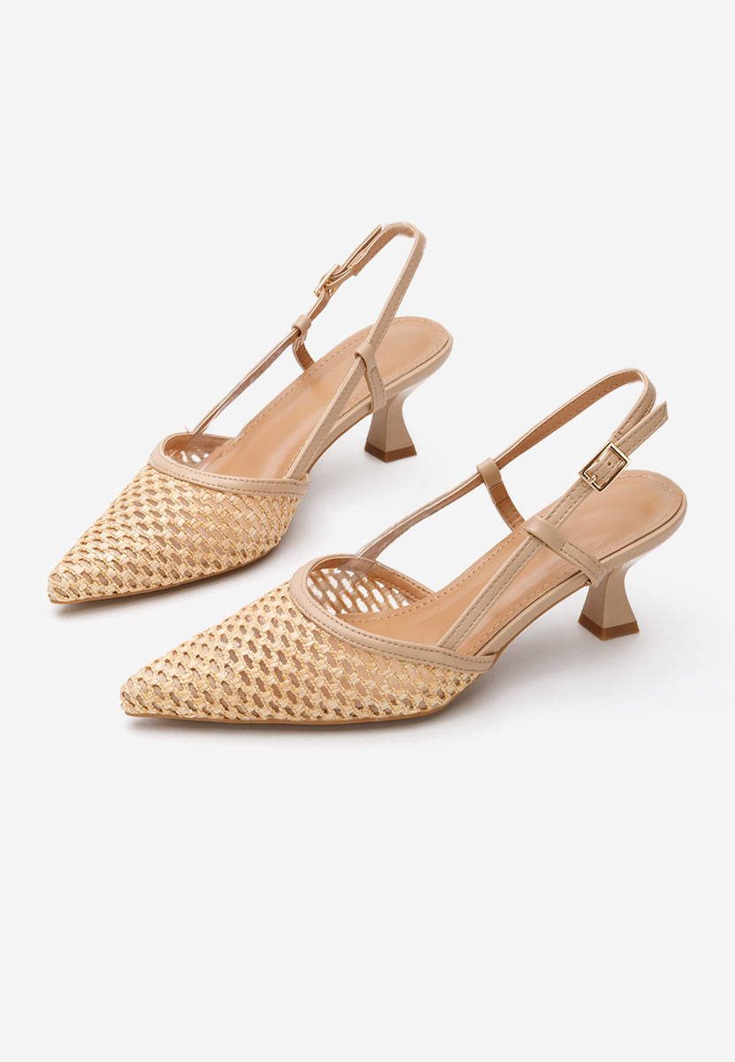 Γόβες slingback Gaynelle μπεζ
