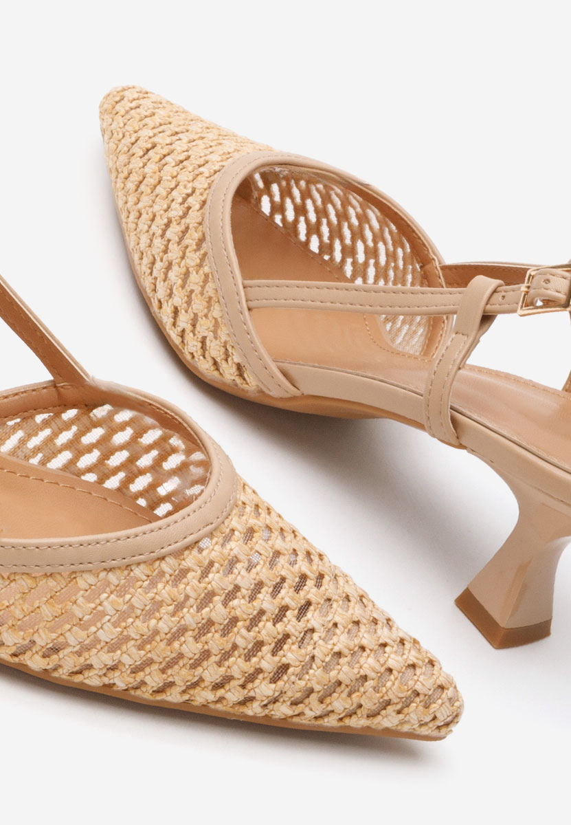 Γόβες slingback Gaynelle μπεζ