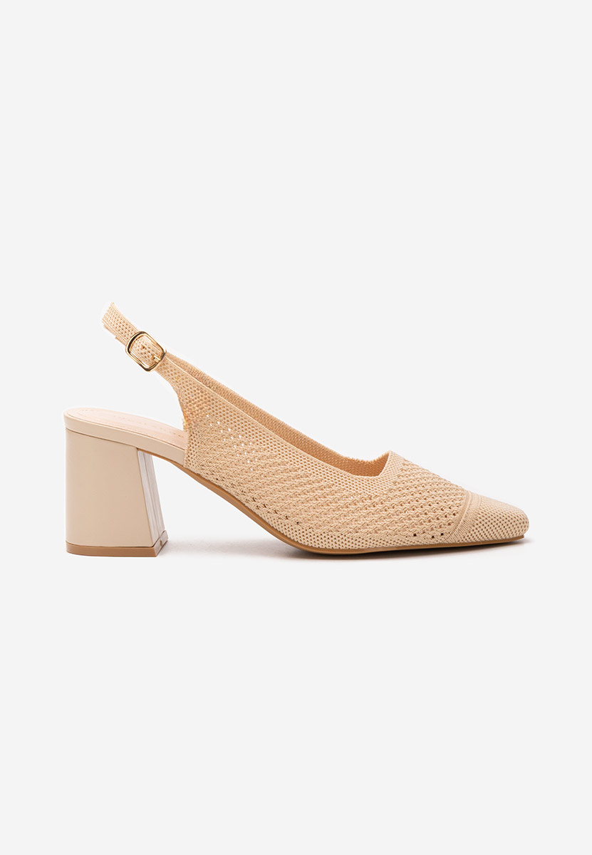 Γόβες slingback Patria μπεζ
