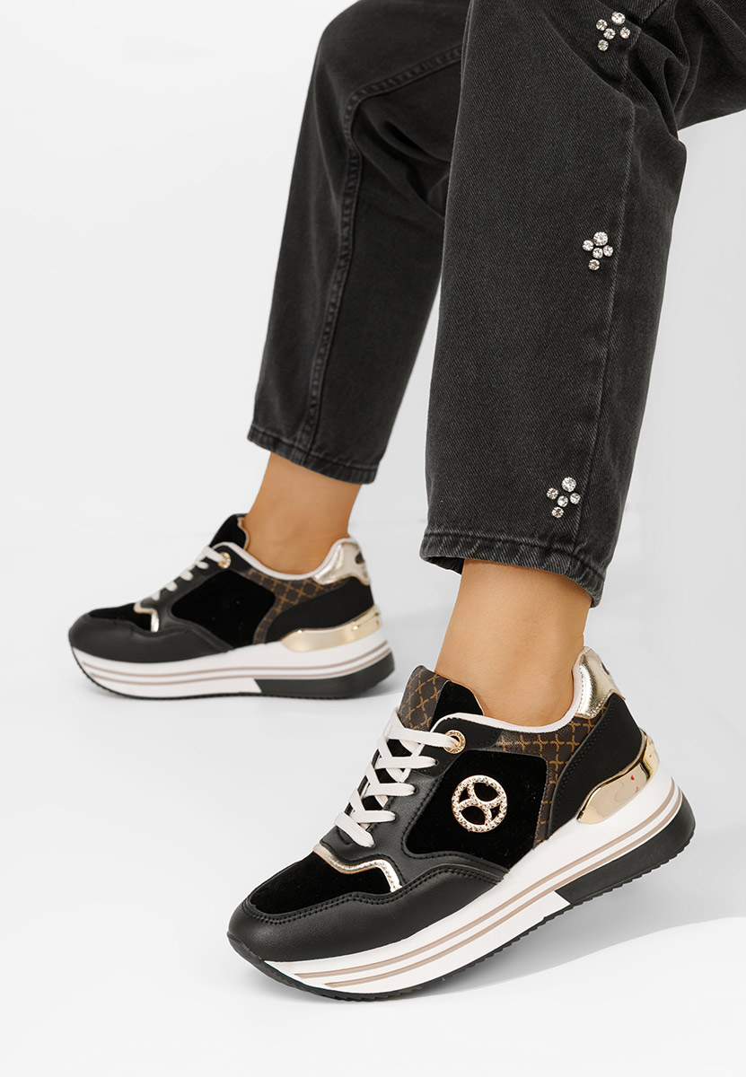 Sneakers γυναικεια Suzanna μαύρα