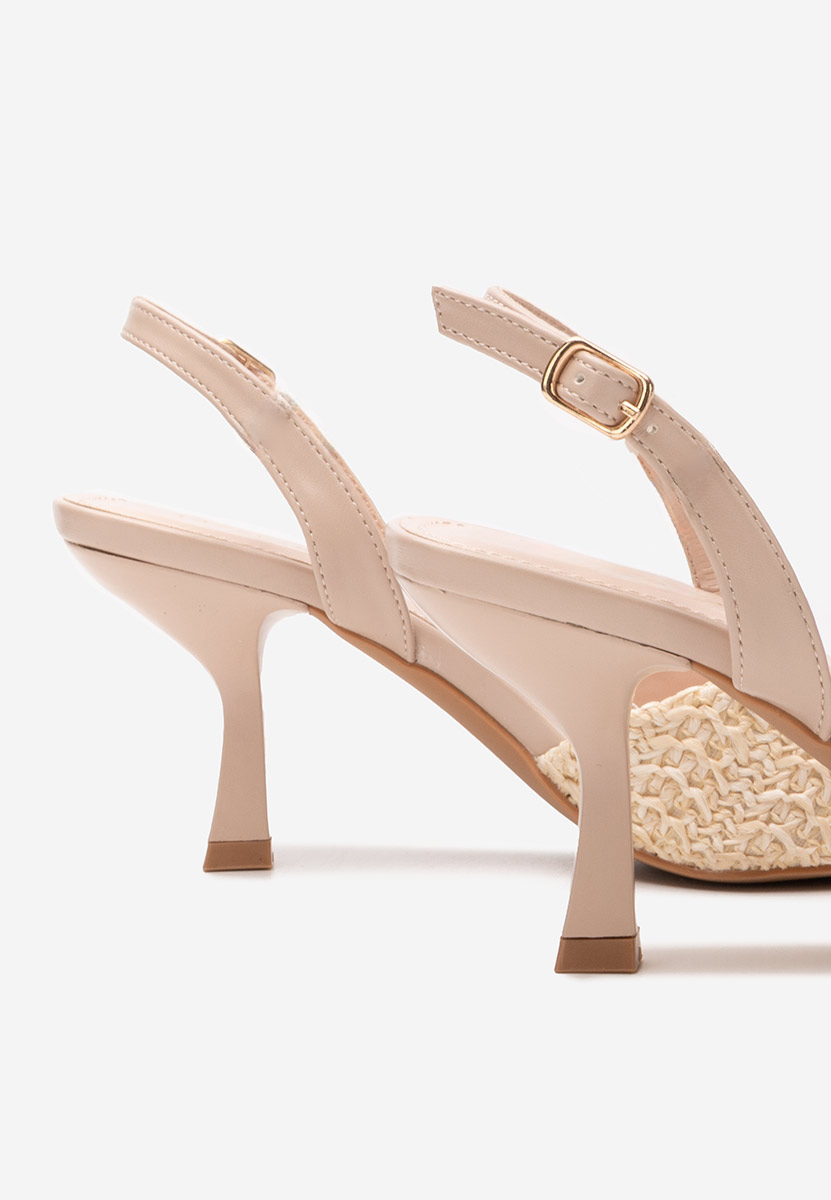 Γόβες στιλέτο Shemika μπεζ