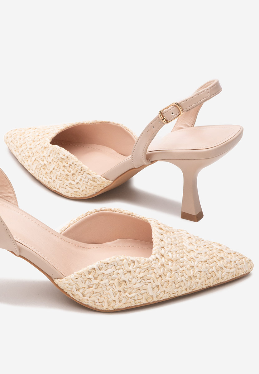 Γόβες στιλέτο Shemika μπεζ