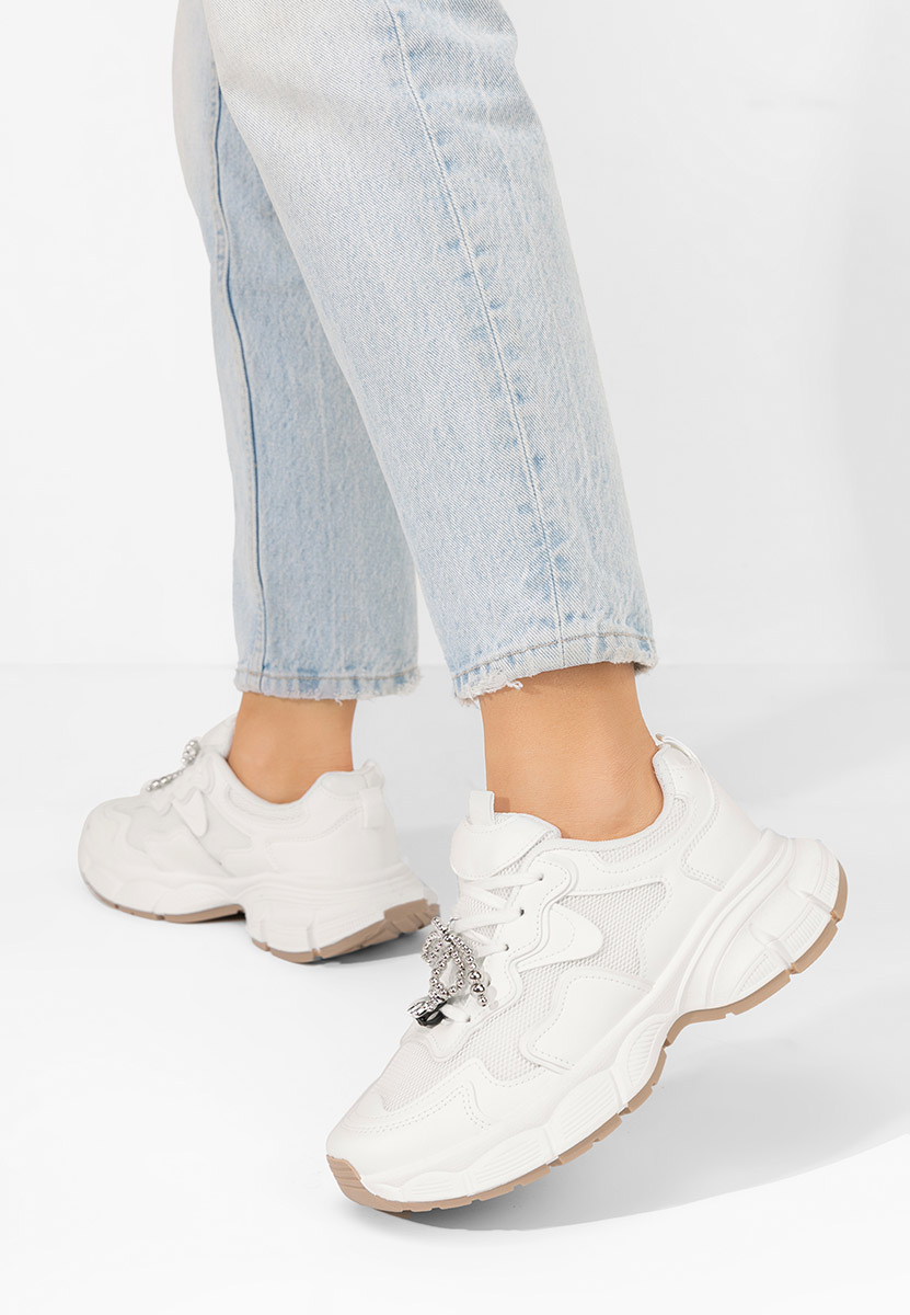 Sneakers με πλατφόρμα Jasmyne λευκά