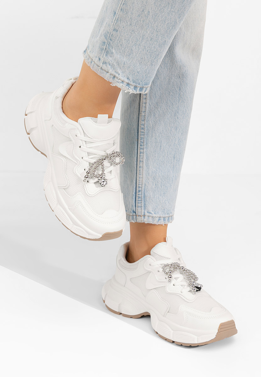 Sneakers με πλατφόρμα Jasmyne λευκά