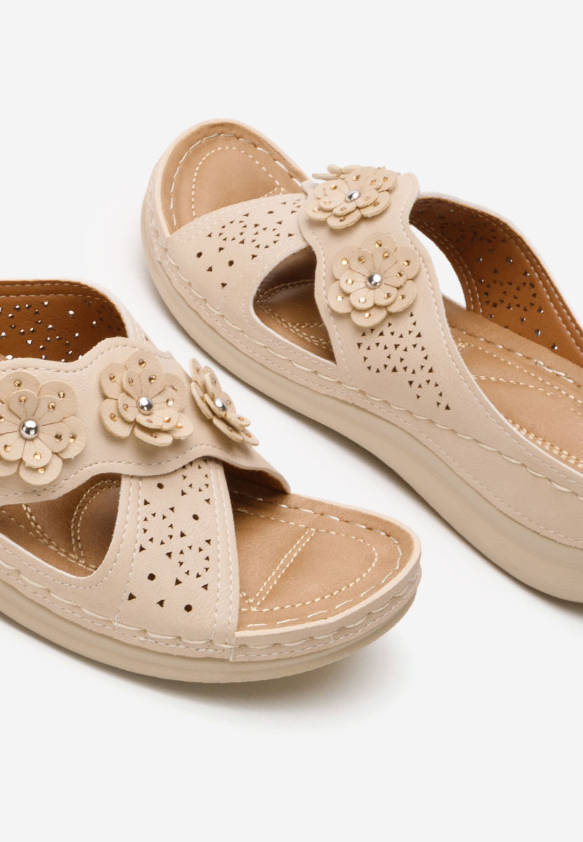 Ανατομικεσ παντοφλεσ Clarysa μπεζ