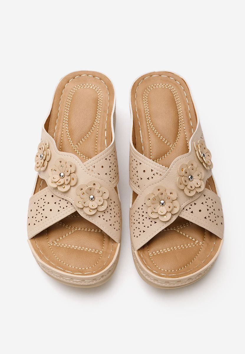 Ανατομικεσ παντοφλεσ Clarysa μπεζ