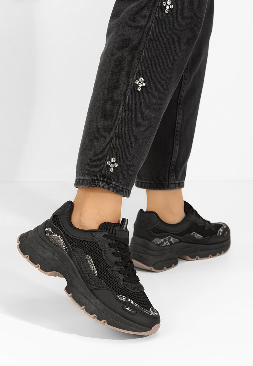 Sneakers γυναικεια Marylin μαύρα