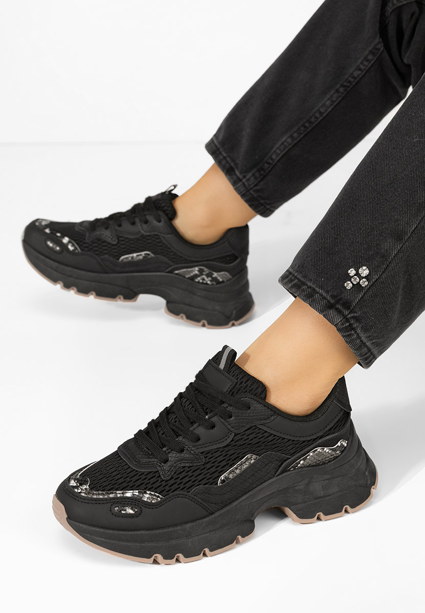 Sneakers γυναικεια Marylin μαύρα