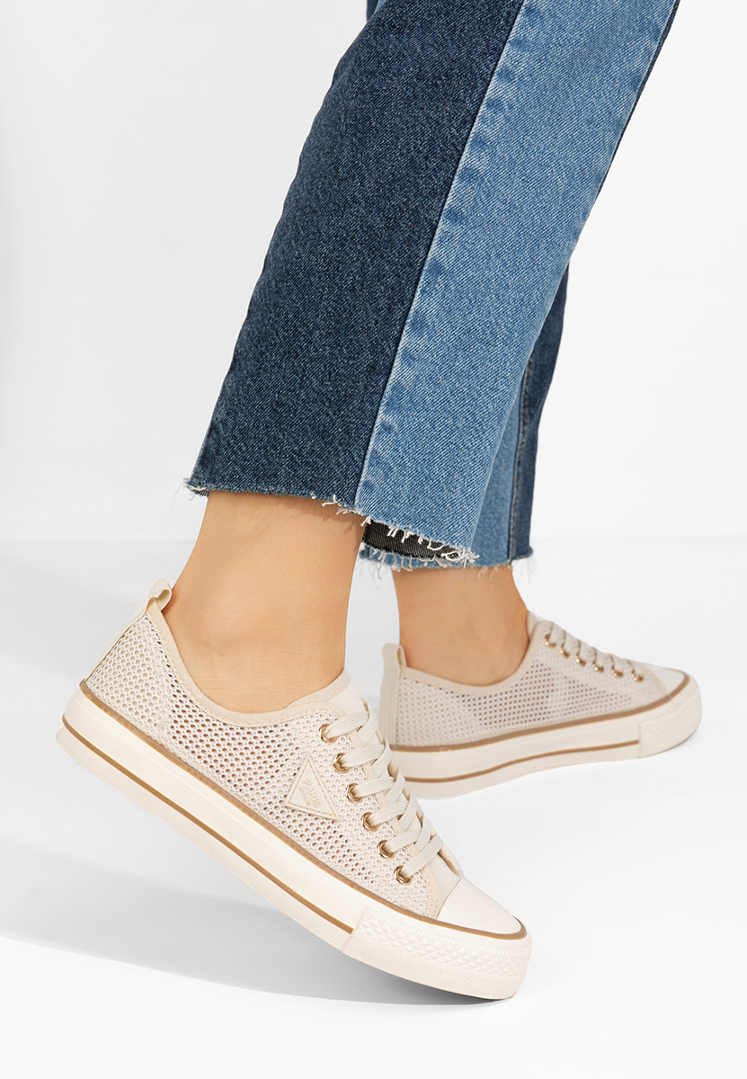 Γυναικεία sneakers Venita μπεζ