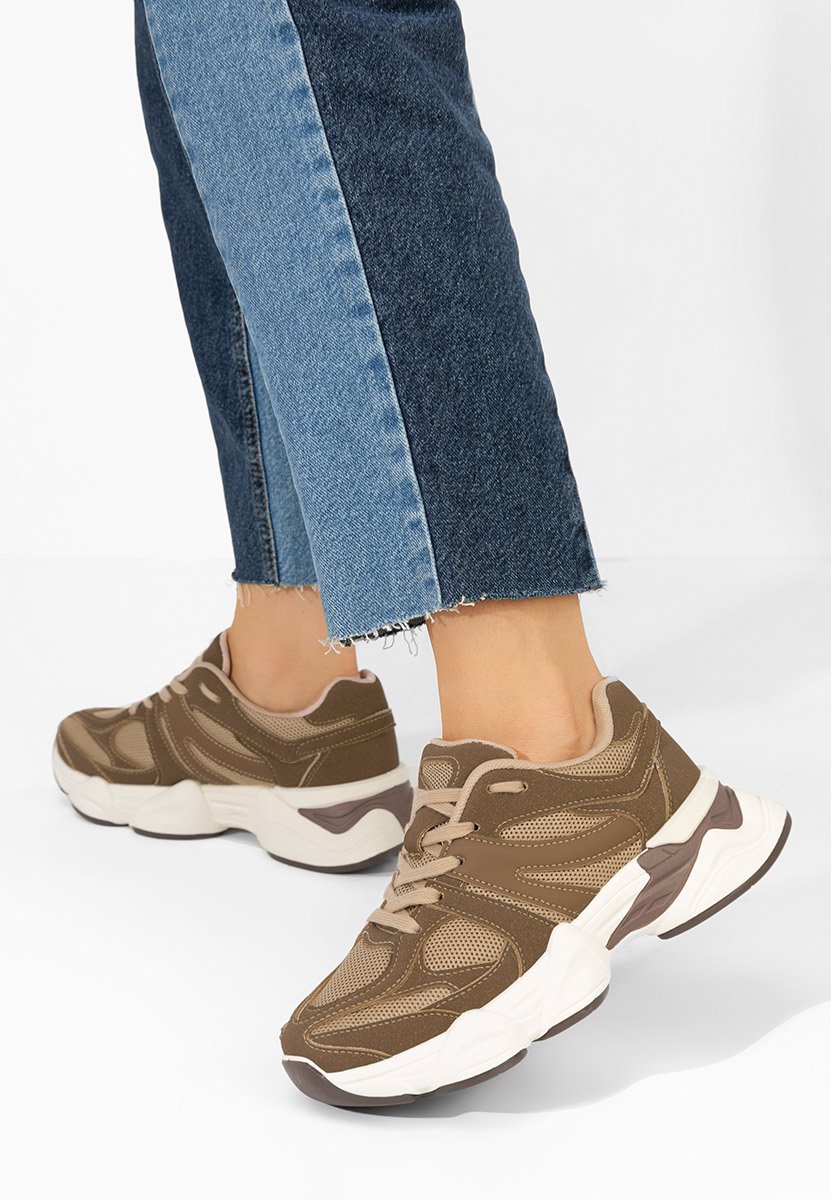 Sneakers με πλατφόρμα Barenice καφε