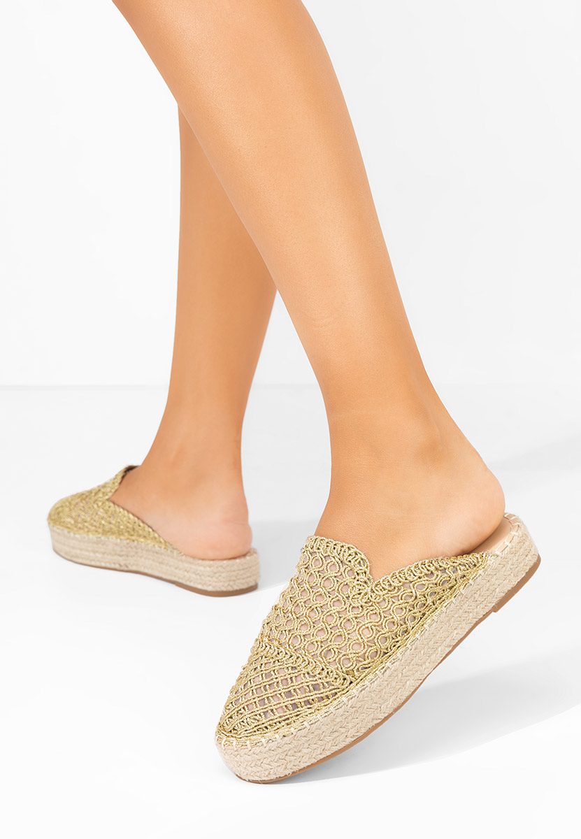 Mules γυναικεια Maude χρυσο