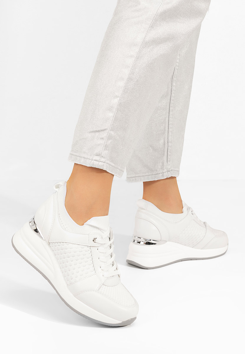 Sneakers με πλατφόρμα Ellsa V2 λευκά