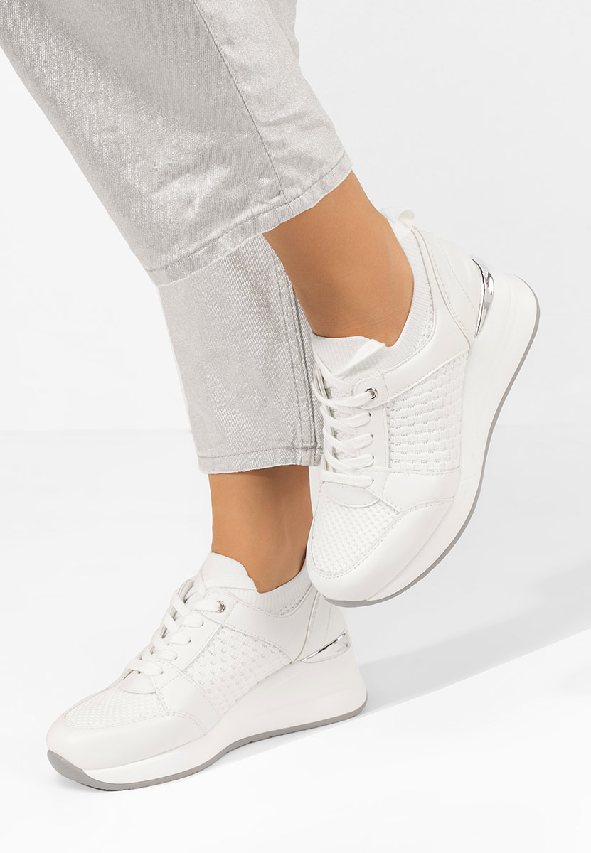 Sneakers με πλατφόρμα Ellsa V2 λευκά