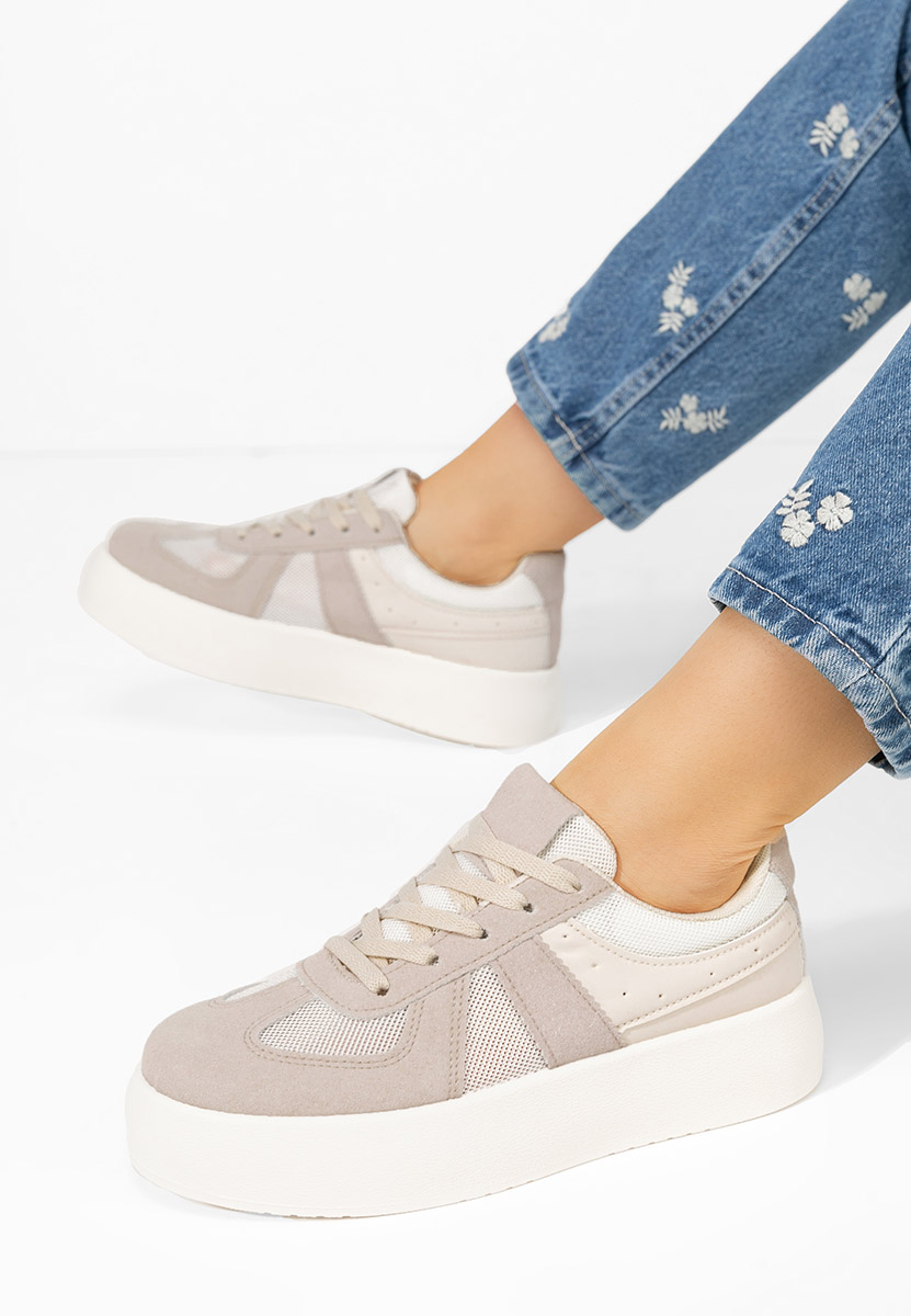 Sneakers με πλατφόρμα Fyonna μπεζ