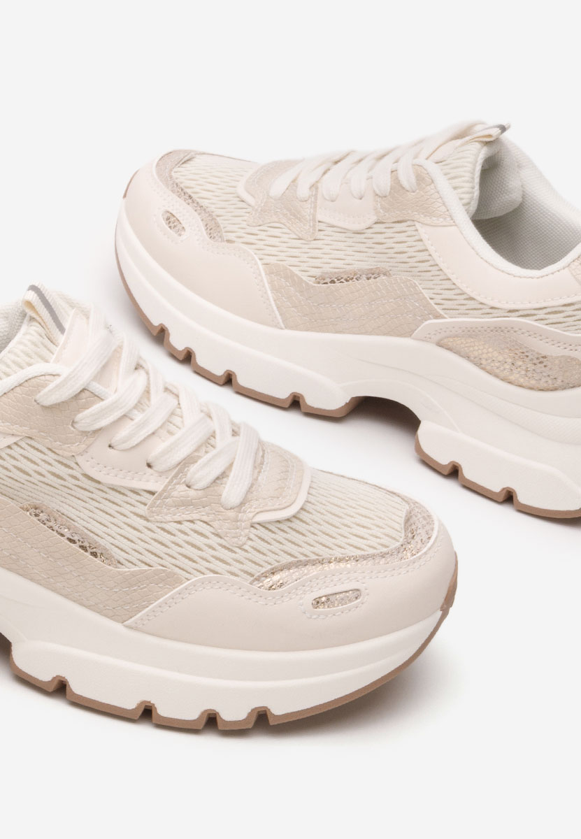 Sneakers γυναικεια Marylin μπεζ