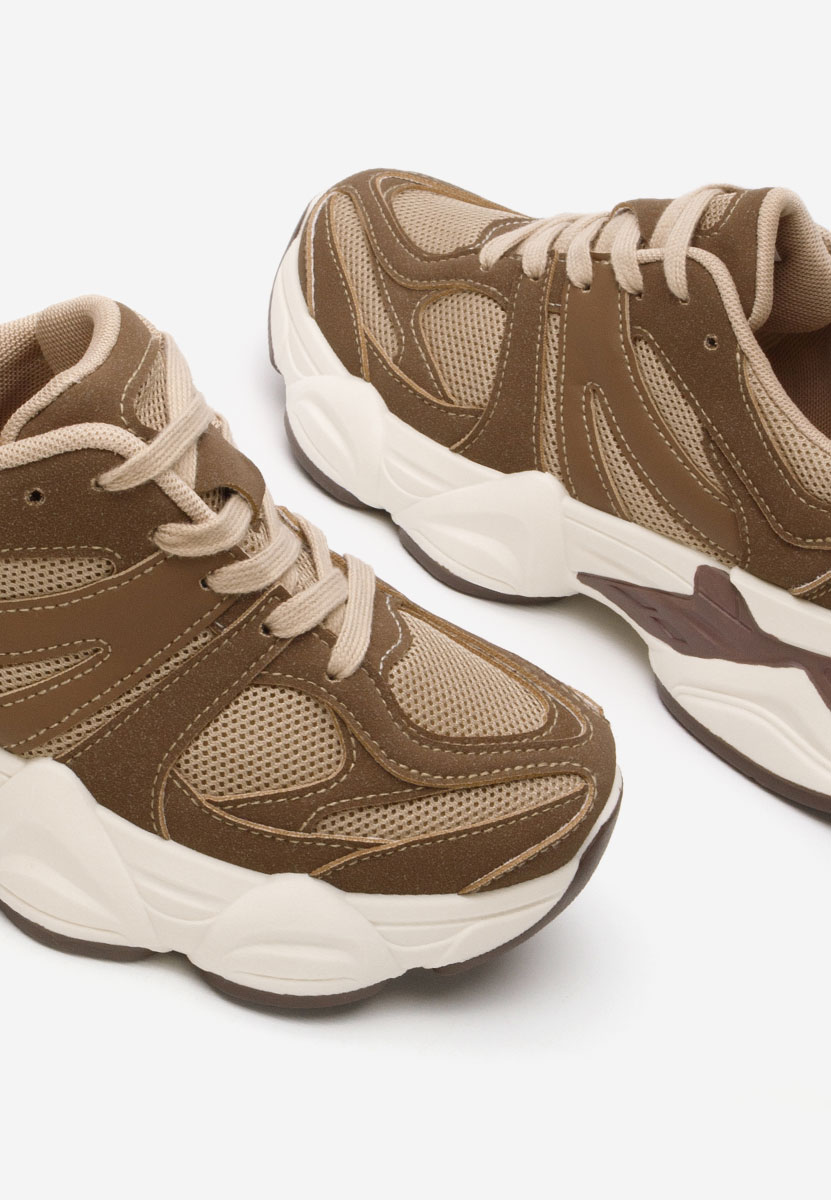 Sneakers με πλατφόρμα Barenice καφε