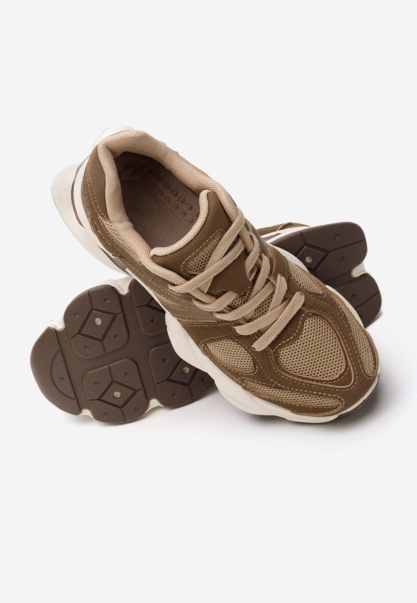Sneakers με πλατφόρμα Barenice καφε