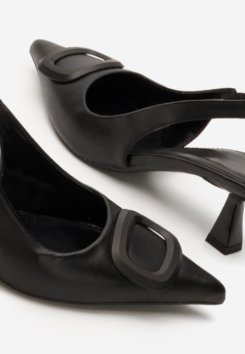 Γόβες slingback Lyndsey μαύρα