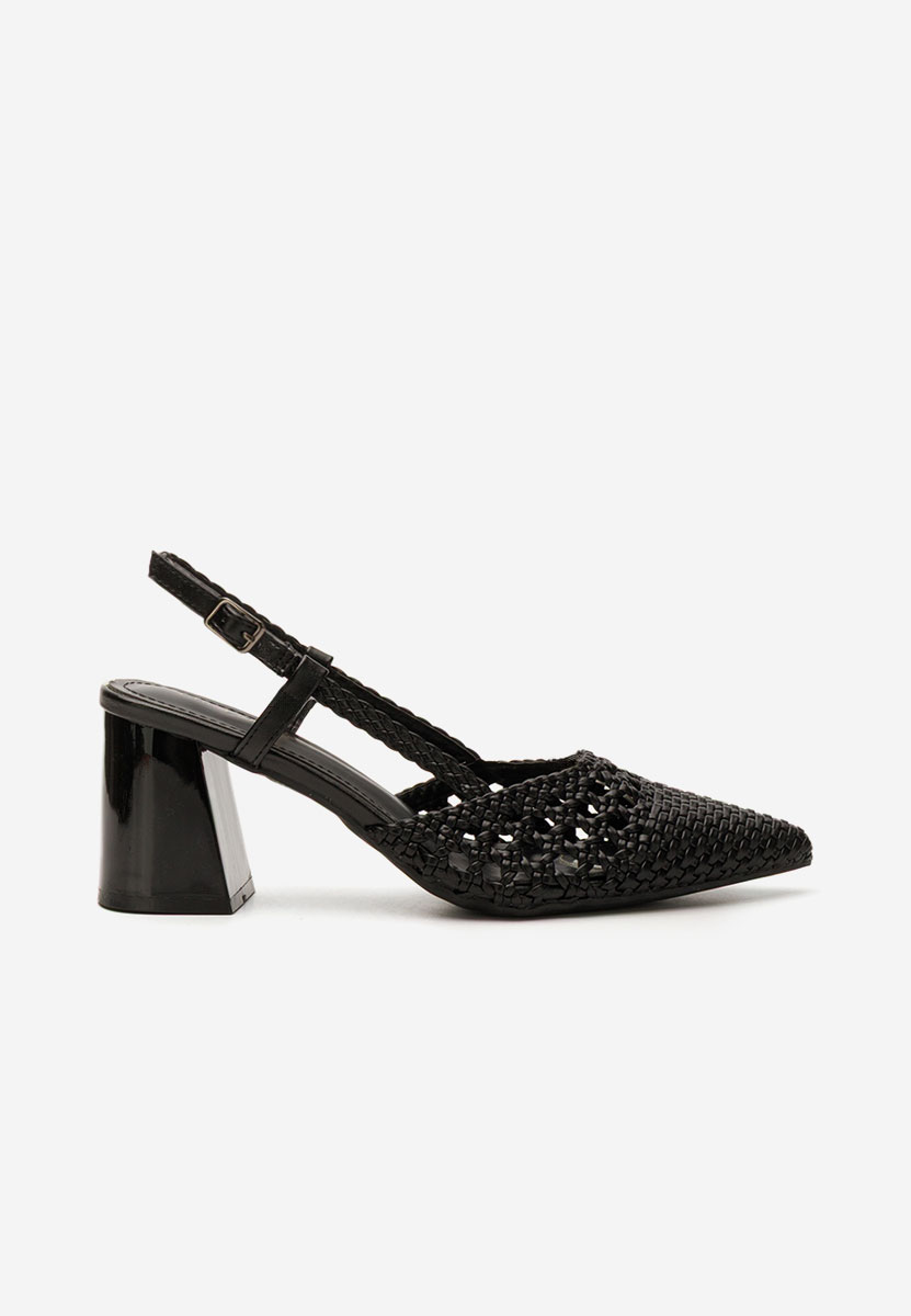 Γόβες slingback Letira V2 μαύρα
