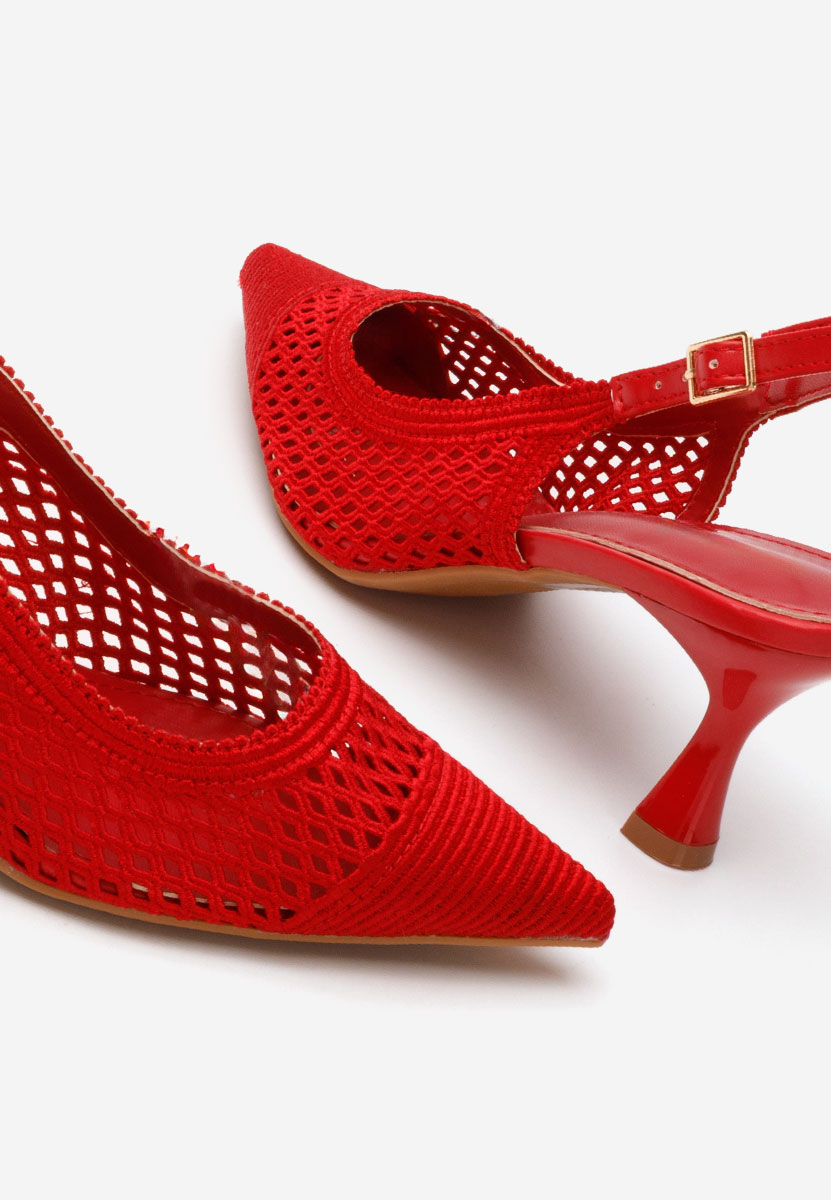 Γόβες slingback Deevina κοκκινο