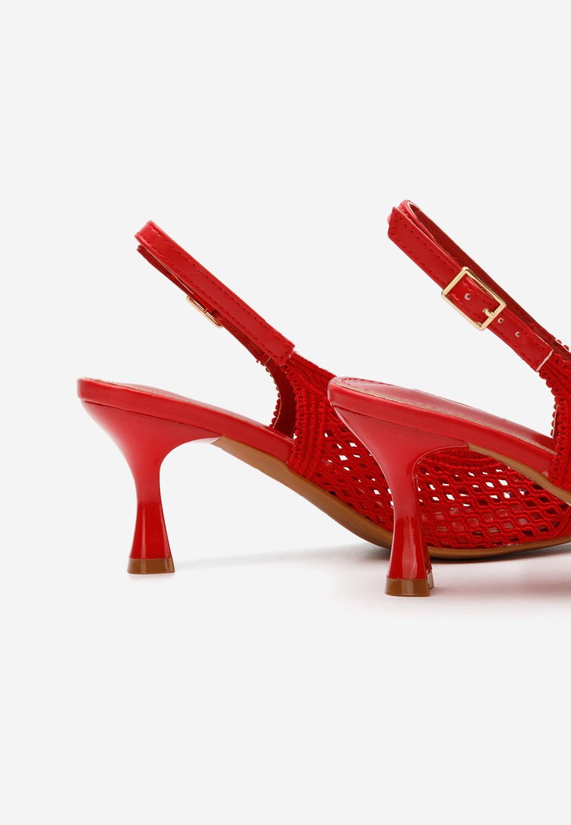 Γόβες slingback Deevina κοκκινο