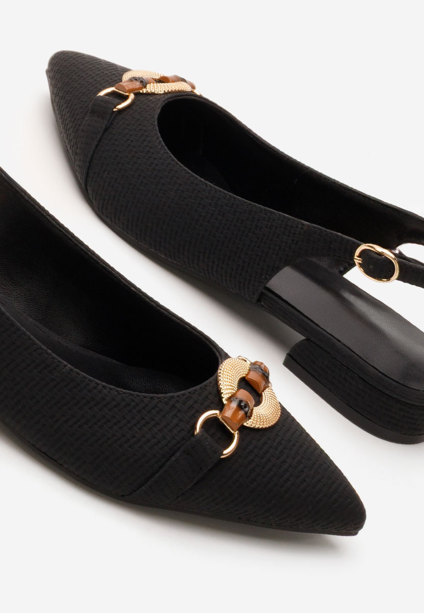 Γόβες slingback Antonietta μαύρα