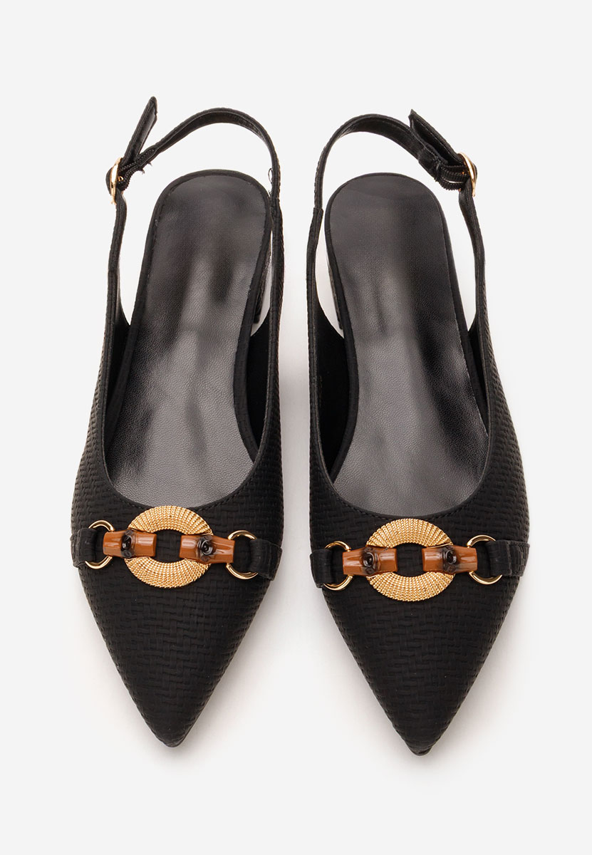 Γόβες slingback Antonietta μαύρα