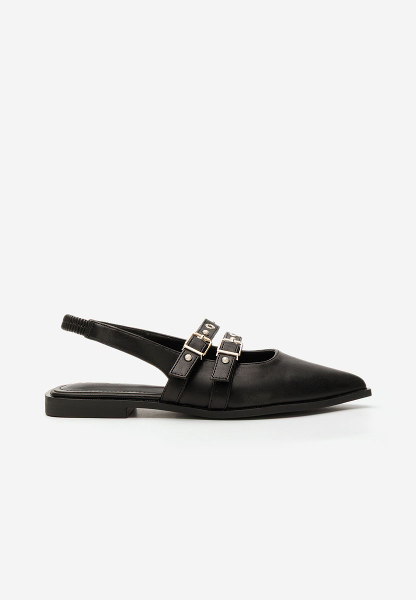 Γόβες slingback Mathylda μαύρα